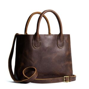 Portland Leather- Large Raindrop cold brew purse